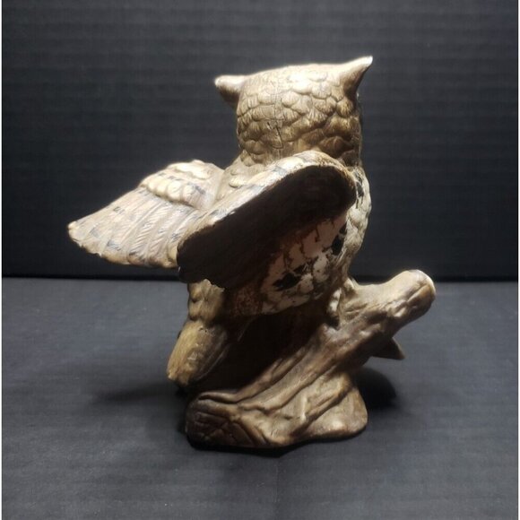Vintage Homco Barn Owl Marked 1114 Ceramic Collectible Figurine 5.25 in - Picture 3 of 6